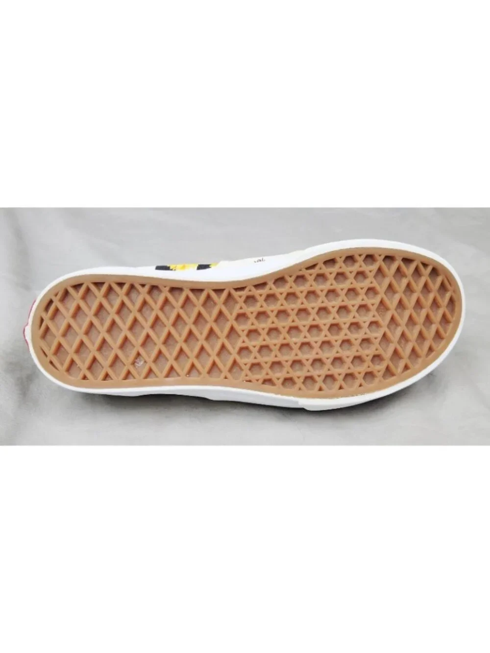 Vans Authentic Sunflower Bee Checkerboard Shoes Yellow Youth Size 3 Canvas